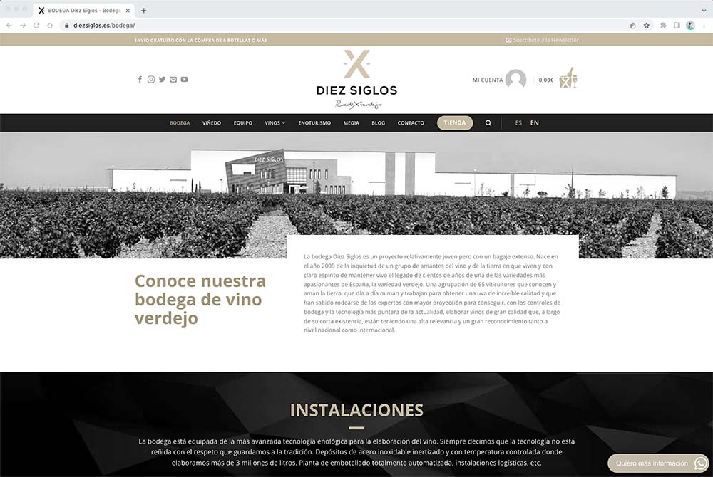 Diseño Web Valladolid - Diez Siglos