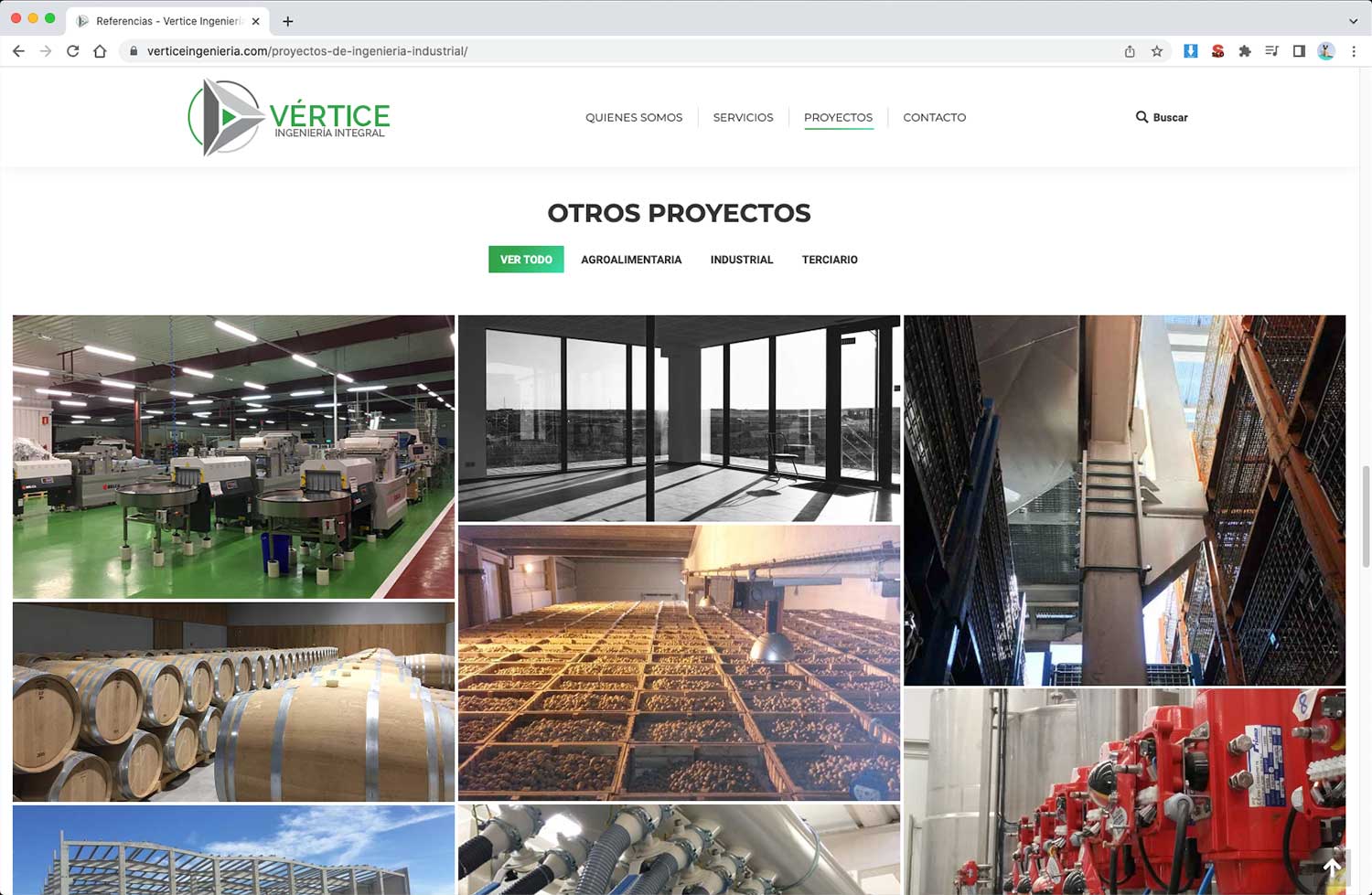 Diseño web Valladolid - VERTICE INGENIERÍA