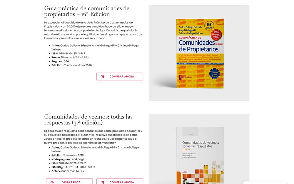 Diseño web para abogados - Gallego, Abad, Pascual & Asociados